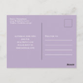 Modern Simple Cocktail Party Minimalist Einladung Postkarte (Rückseite)