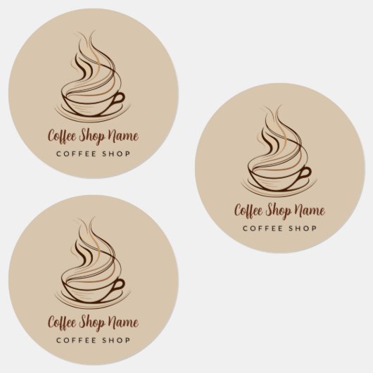 Modern Simple Coffee Shop beruflich Etiketten (Gruppe)