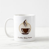 Modern Simple Coffee Shop beruflich Kaffeetasse (Links)