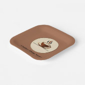 Modern Simple Coffee Shop beruflich Pappteller (Gewinkelt)