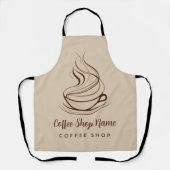 Modern Simple Coffee Shop beruflich Schürze (Vorderseite)