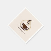 Modern Simple Coffee Shop beruflich Serviette (Ecke)