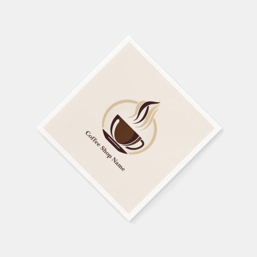 Modern Simple Coffee Shop beruflich Serviette (Ecke)