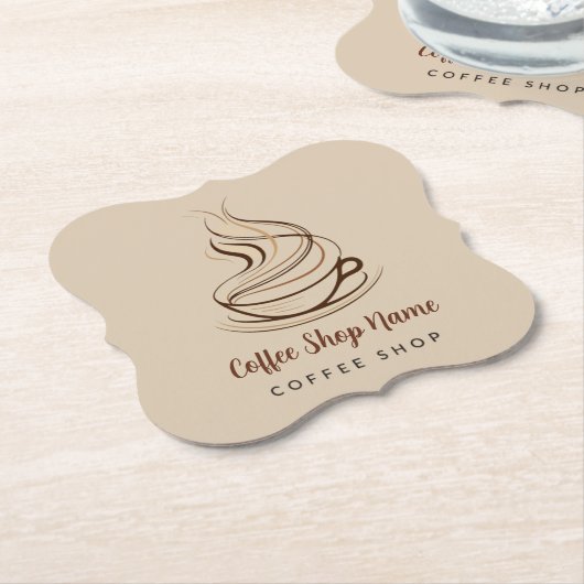 Modern Simple Coffee Shop beruflich Untersetzer (angewinkelt)