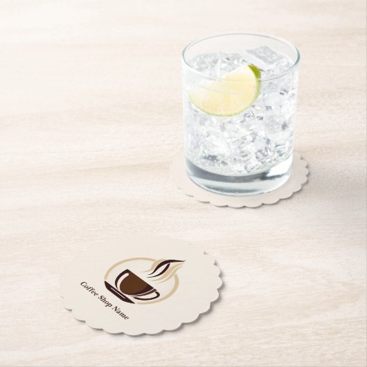 Modern Simple Coffee Shop beruflich Untersetzer (Vor Ort)
