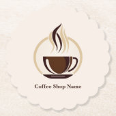 Modern Simple Coffee Shop beruflich Untersetzer (Vorderseite)