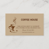 Modern simple coffee shop Loyalty Card Visitenkarte (Vorderseite)
