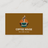 Modern Simple Coffee Shop Visitenkarte (Vorderseite)