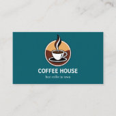 Modern Simple Coffee Shop Visitenkarte (Vorderseite)