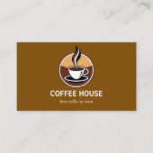 Modern Simple Coffee Shop Visitenkarte (Vorderseite)