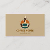 Modern Simple Coffee Shop Visitenkarte (Vorderseite)