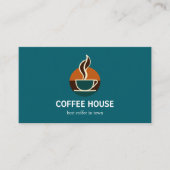 Modern Simple Coffee Shop Visitenkarte (Vorderseite)
