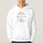 Modern Simple coffee Tea café Name Hoodie (Vorderseite)