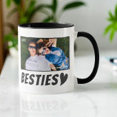 Modern Simple Comic Bestie Best Friends BFF Photo Tasse