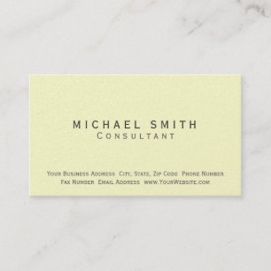 Modern Simple Consultant Business Card Visitenkarte