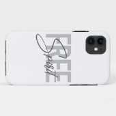 Modern, simple, cool typography of Free Spirit Case-Mate iPhone Hülle (Rückseite (Horizontal))