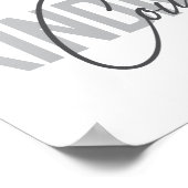 Modern, simple, cool typography of Kindness Counts Poster (Ecke)