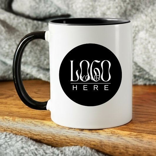 Modern Simple Custom Business Logo Branded Kaffeetasse