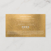 Modern Simple Custom Business Logo Coupon Promo Telefonnummerkarte (Rückseite)