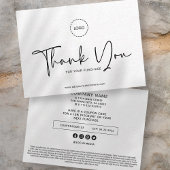 Modern Simple Custom Business Logo Coupon Promo Telefonnummerkarte