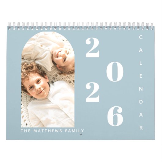 Modern Simple Custom Family Foto 2023 Planer Kalender (Titelbild)