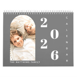 Modern Simple Custom Family Foto 2024 Planer Kalender