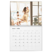 Modern Simple Custom Family Foto 2024 Planer Kalender (Mär 2026)