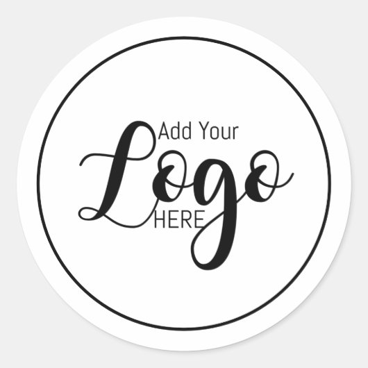 Modern Simple Custom Logo Scented Candle | Profess Runder Aufkleber (Vorderseite)