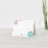 Modern Simple Custom Photo Birthday Greeting Card Dankeskarte (Rückseite)