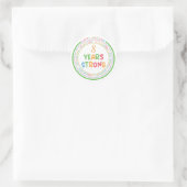 Modern Simple Custom Photo Birthday Runder Aufkleber (Tasche)