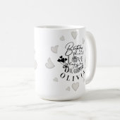 Modern Simple Daughter Birthday Design Kaffeetasse (VorderseiteRechts)