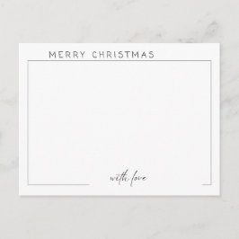 Modern Simple Design Foto Weihnachtskarte Postkarte
