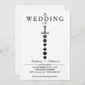 Modern Simple Dice Sword Dragons Gamer Einladung (Vorne/Hinten)