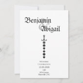 Modern Simple Dice Sword Dragons Gamer Einladung (Vorderseite)