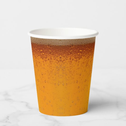 modern simple drinking  beer Christmas party Pappbecher (Rückseite)