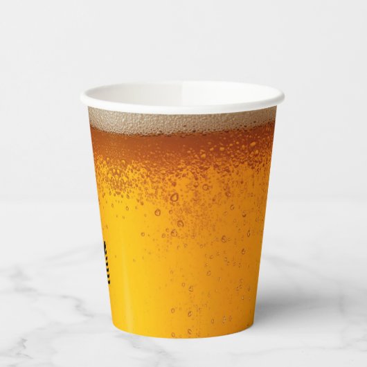 modern simple drinking  beer Christmas party Pappbecher (Links)
