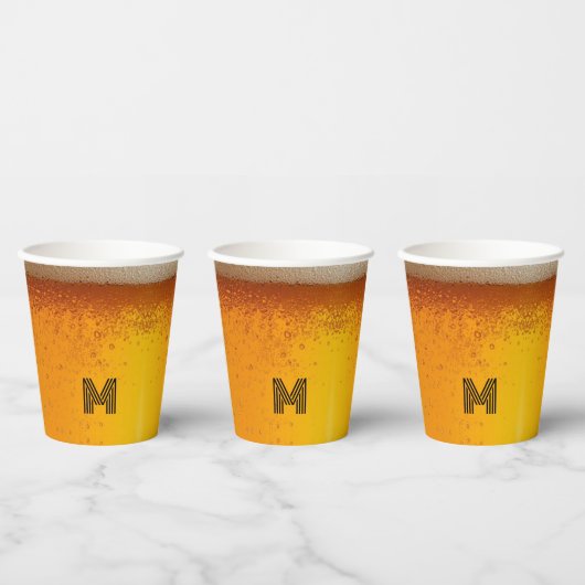 modern simple drinking beer Christmas party Pappbecher (Multi)