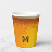 modern simple drinking beer Christmas party Pappbecher (Vorderseite)