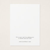 Modern Simple Earring Display Card Kleines Unterne (Rückseite)