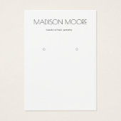 Modern Simple Earring Display Card Kleines Unterne (Vorderseite)