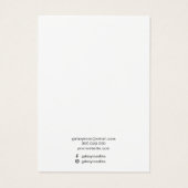 Modern Simple Earring Juwelier Display Card (Rückseite)