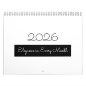 Modern Simple Elegant 2026 Calendar Kalender (Titelbild)