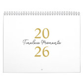 Modern Simple Elegant 2026 Calendar Kalender (Titelbild)