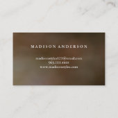 Modern Simple elegant typography Loyalty Card Visitenkarte (Rückseite)