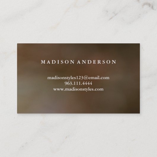 Modern Simple elegant typography Loyalty Card Visitenkarte (Rückseite)