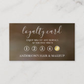 Modern Simple elegant typography Loyalty Card Visitenkarte (Vorderseite)