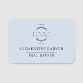 Modern simple Elegant your logo Namensschild (Vorderseite)