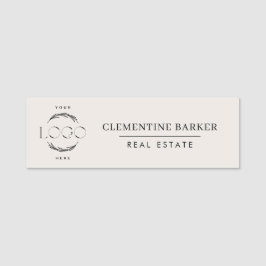 Modern simple Elegant your logo Namensschild