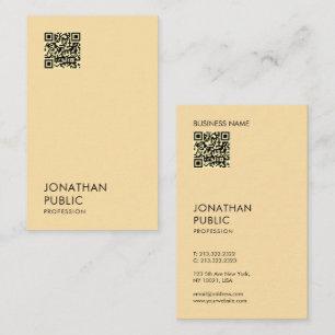 Modern Simple Elegante Beruflich Oceania Gold Visitenkarte