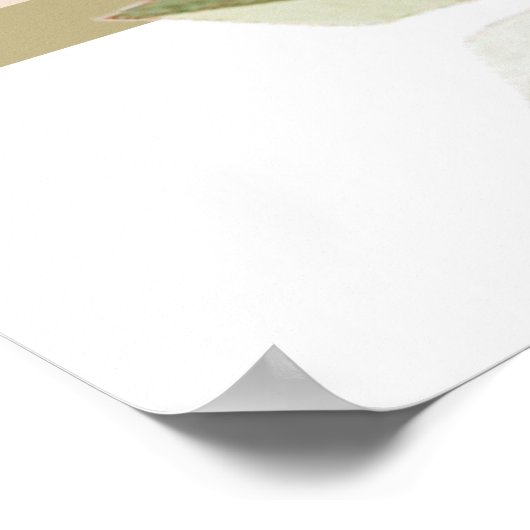 Modern Simple Elegante Chic Red Blume Mütter Day Poster (Ecke)